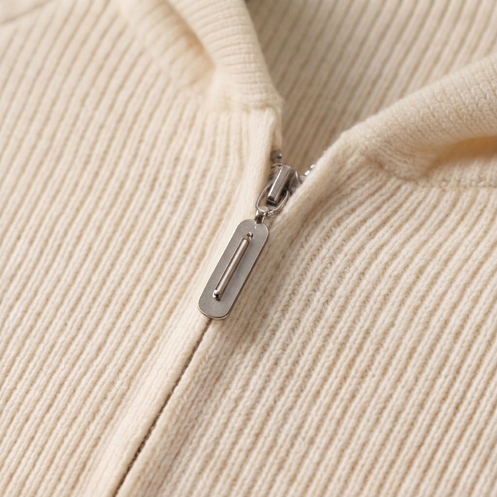 Joss | Casual Knitted Zip-Up Hoodie for Men