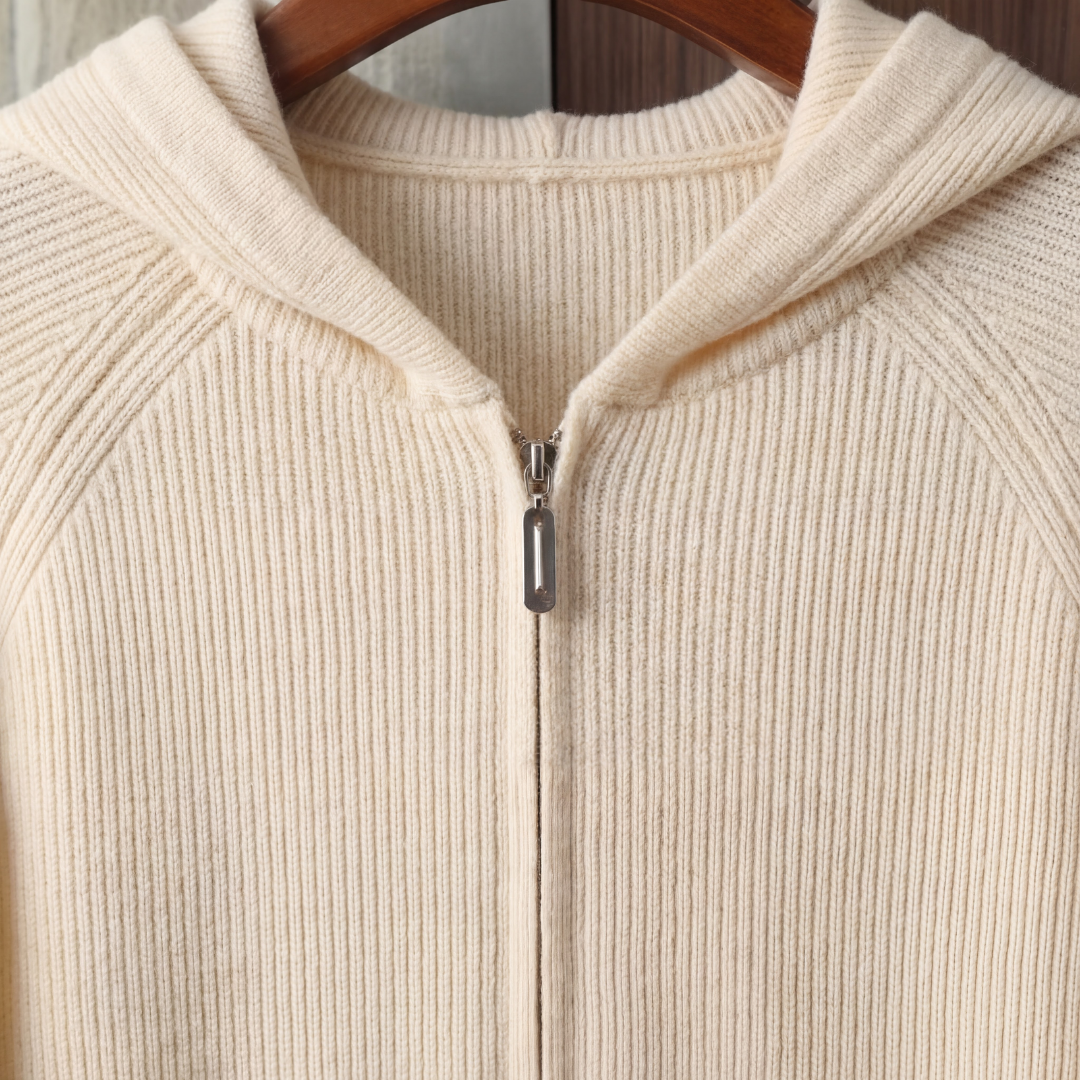 Joss | Casual Knitted Zip-Up Hoodie for Men