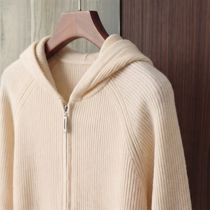 Joss | Casual Knitted Zip-Up Hoodie for Men
