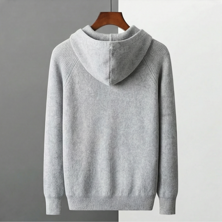 Joss | Casual Knitted Zip-Up Hoodie for Men