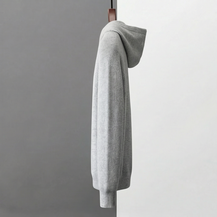 Joss | Casual Knitted Zip-Up Hoodie for Men