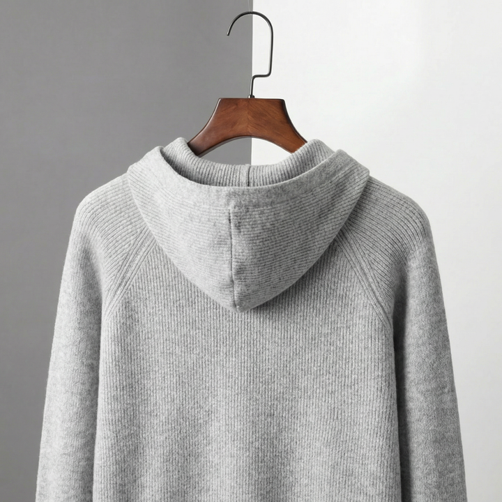 Joss | Casual Knitted Zip-Up Hoodie for Men