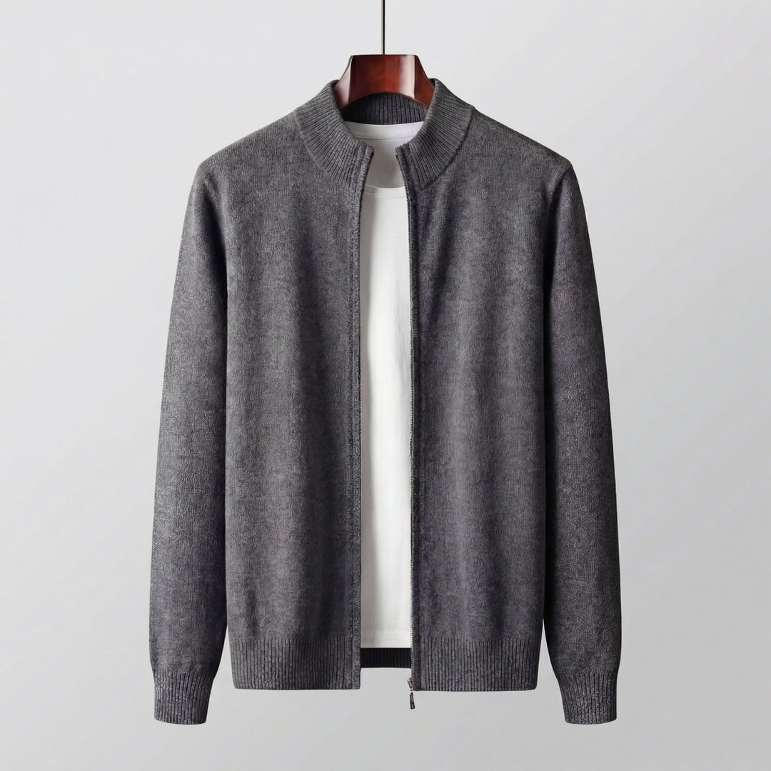 Knox | Elegant Knitted Zip-Through Jumper for Men