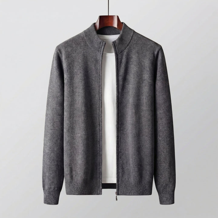Knox | Elegant Knitted Zip-Through Jumper for Men