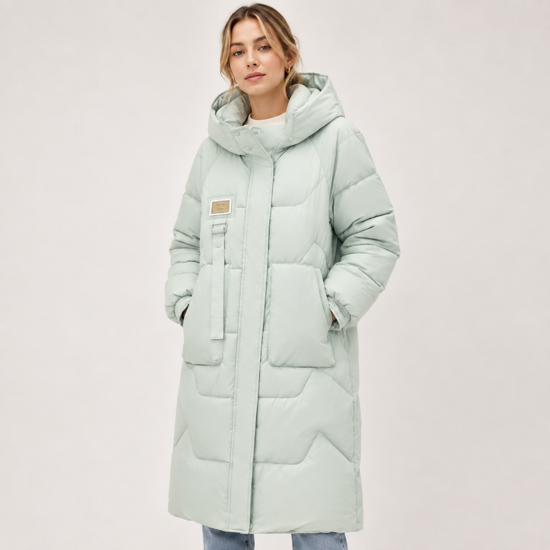 Cordula | Practical Quilted Puffer Coat with Detachable Hood