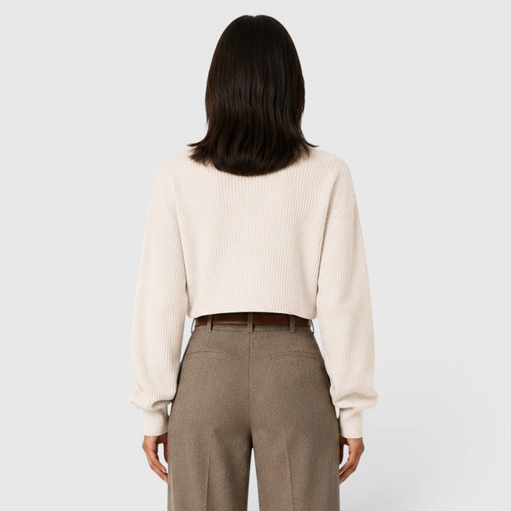 Lydia | Elegant Ribbed Roll Neck Jumper