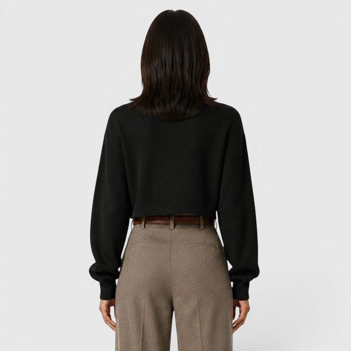 Lydia | Elegant Ribbed Roll Neck Jumper