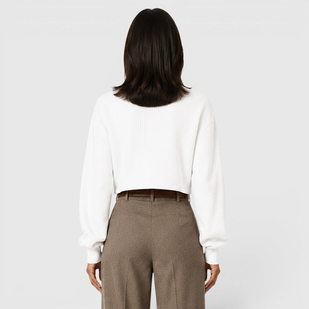Lydia | Elegant Ribbed Roll Neck Jumper