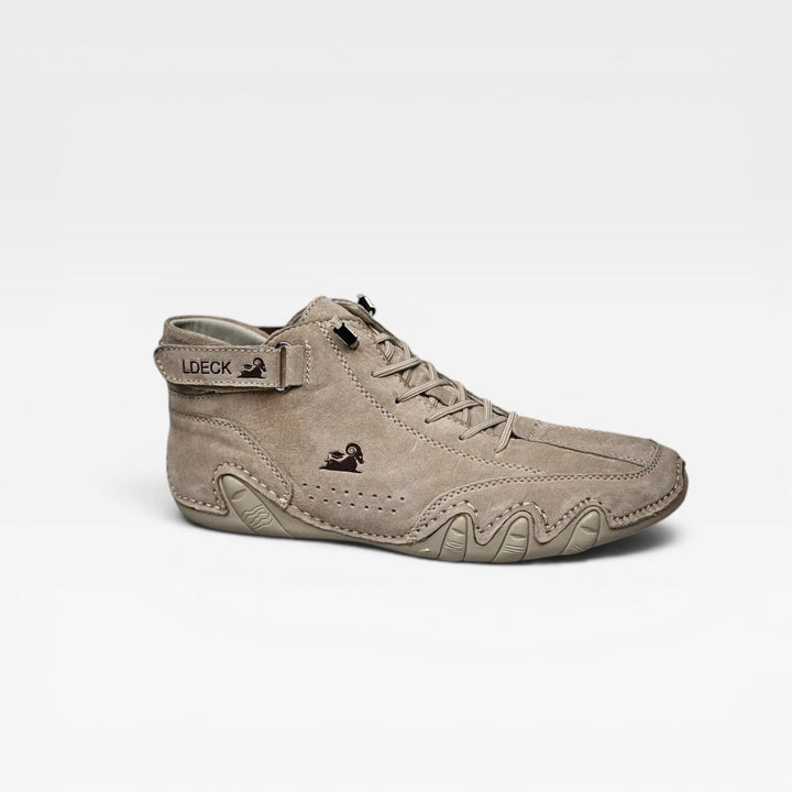 Darby | Bold Suede Mid-Top Lace-Up Trainers