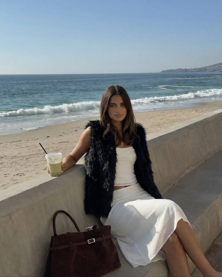 Juliana | Statement Faux Fur Gilet Sleeveless For Women