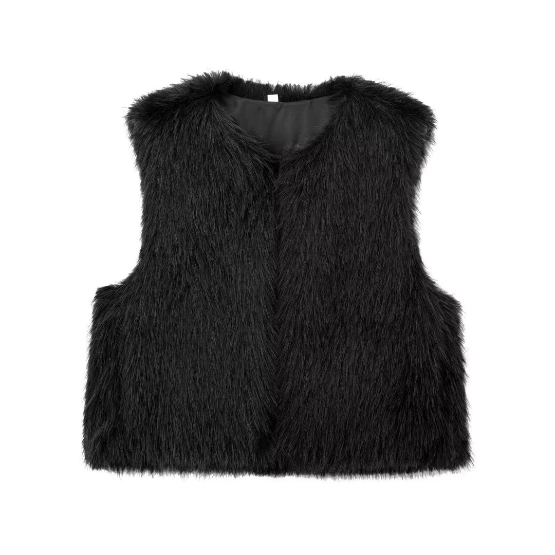 Juliana | Statement Faux Fur Gilet Sleeveless For Women
