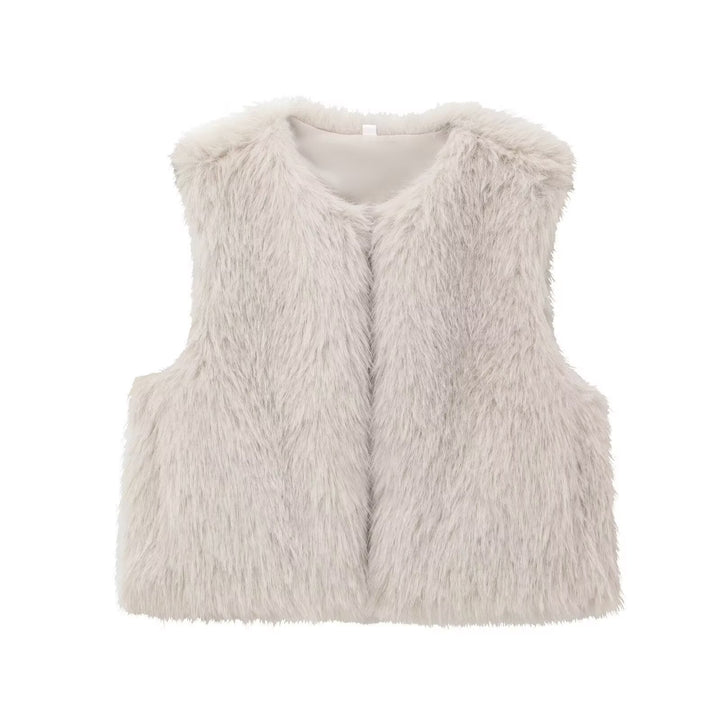 Juliana | Statement Faux Fur Gilet Sleeveless For Women