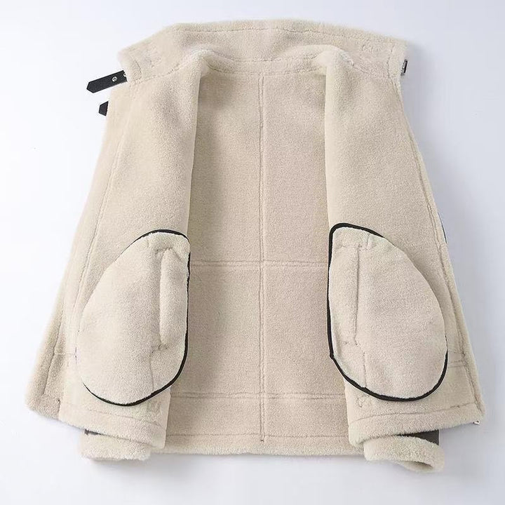Ellis | Warm Faux Shearling Aviator Jacket for Men's Outerwear