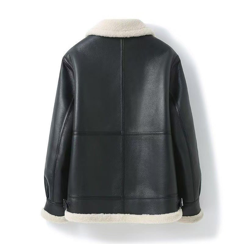 Ellis | Warm Faux Shearling Aviator Jacket for Men's Outerwear