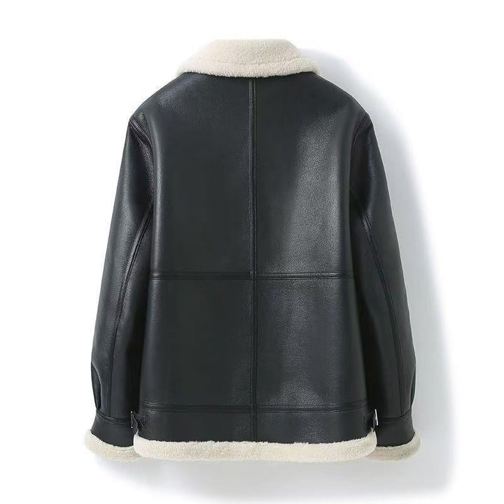 Ellis | Warm Faux Shearling Aviator Jacket for Men's Outerwear