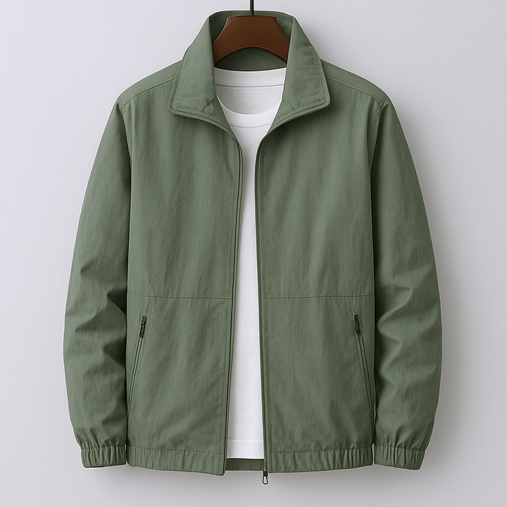 Hollis | Classic Stand-Collar Bomber Jacket for Men