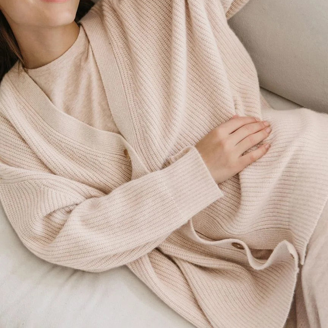 Beryl | Cozy Oversized Ribbed Knit Cardigan