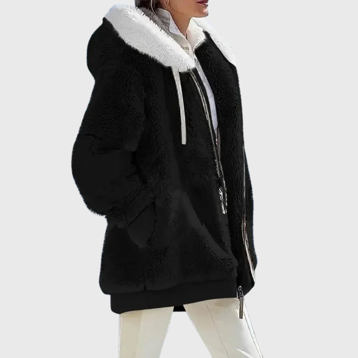 Marcelline | Cozy Hooded Faux Fur Jacket For Women