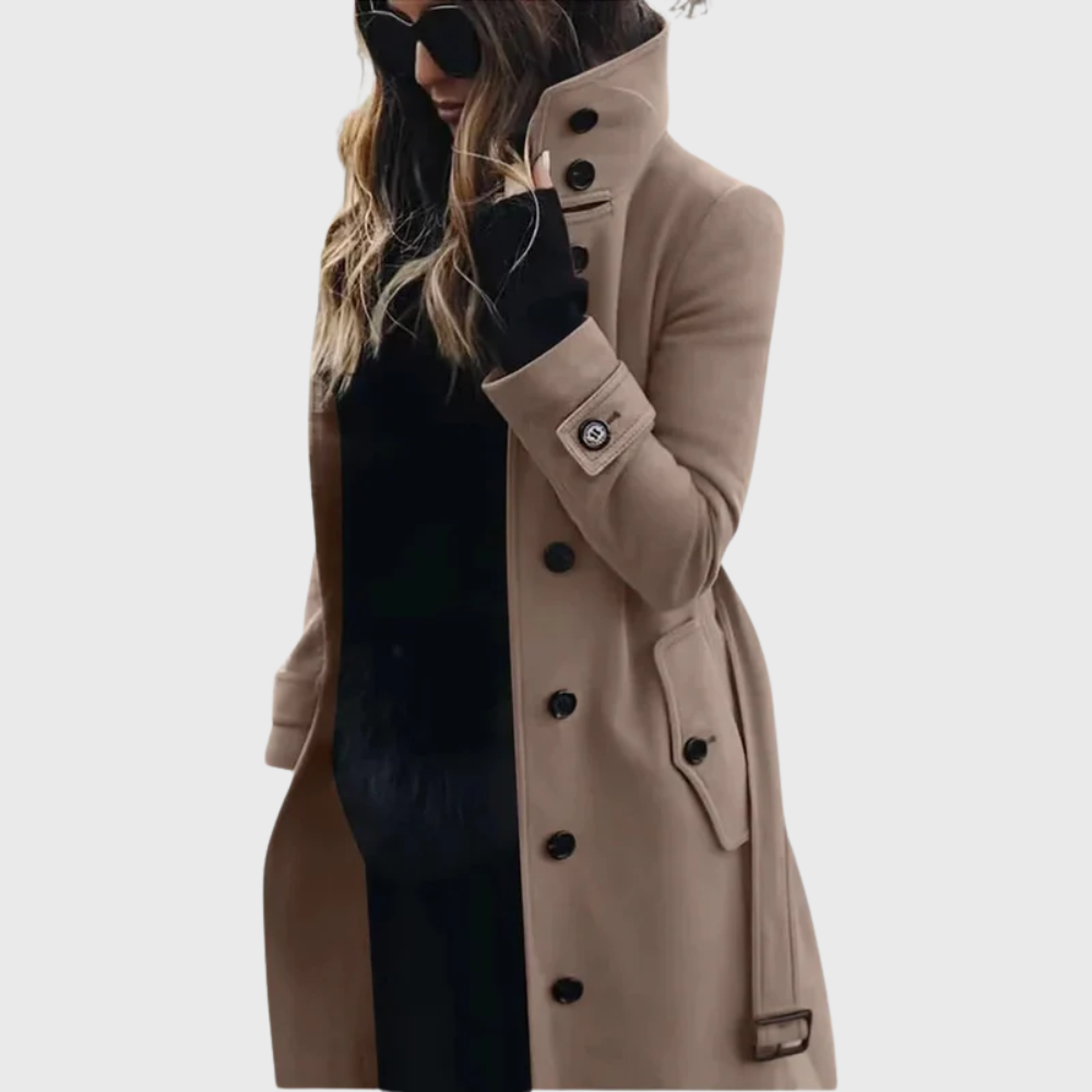Danika | Classic Stand-Collar Trench Coat