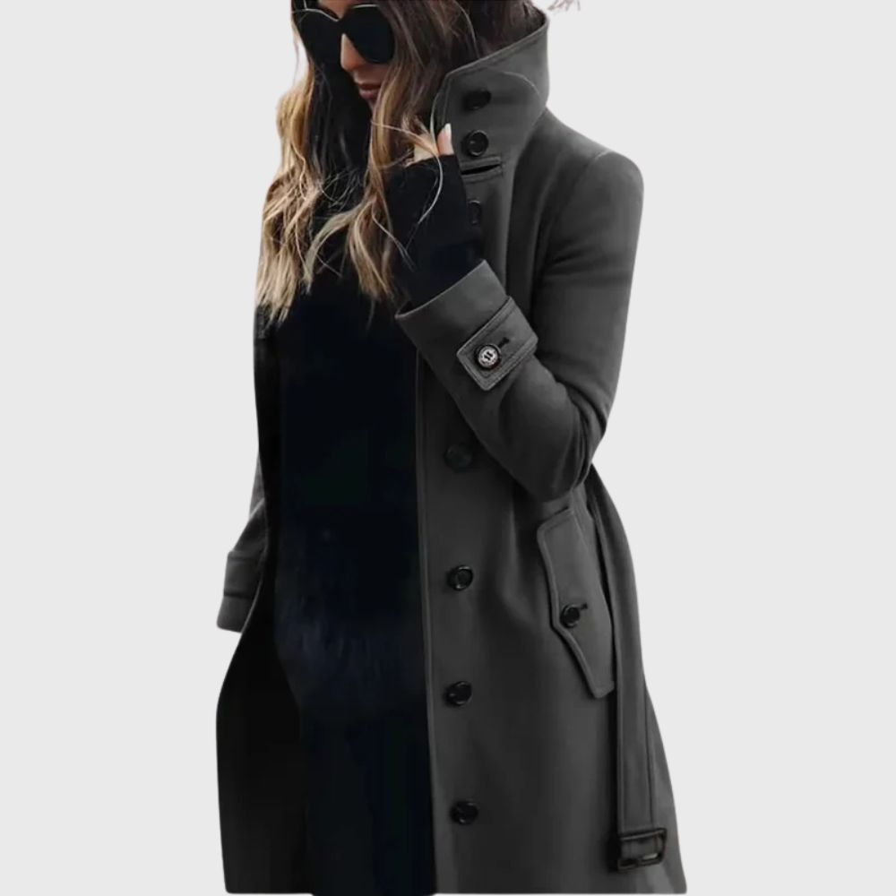Danika | Classic Stand-Collar Trench Coat