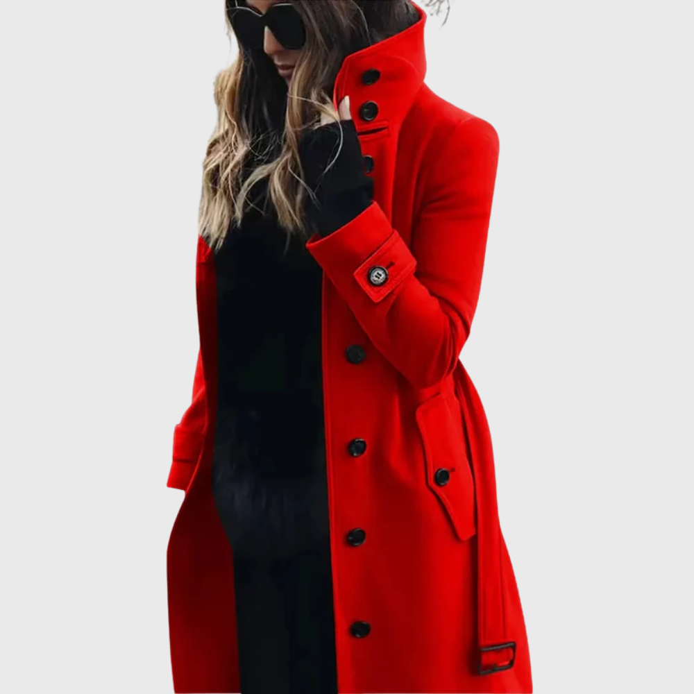 Danika | Classic Stand-Collar Trench Coat