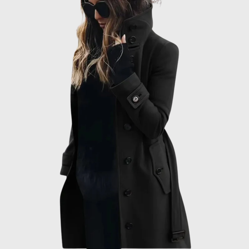 Danika | Classic Stand-Collar Trench Coat