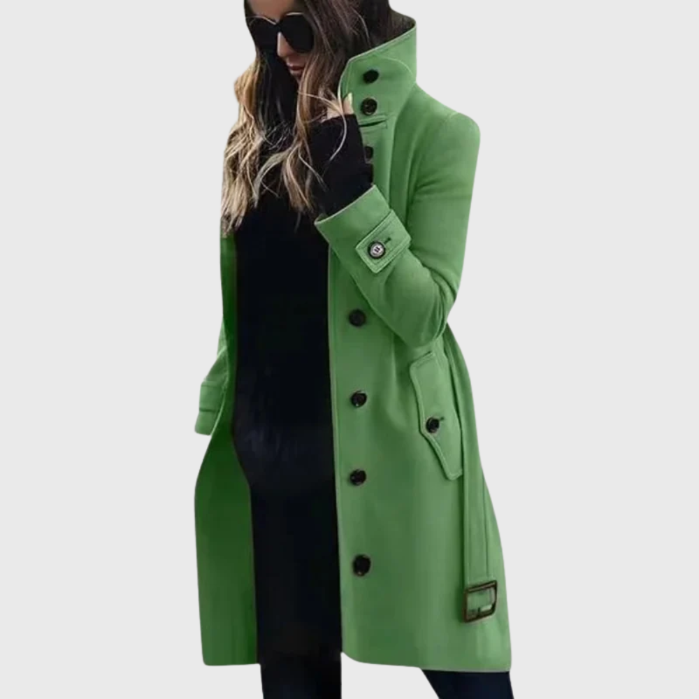 Danika | Classic Stand-Collar Trench Coat