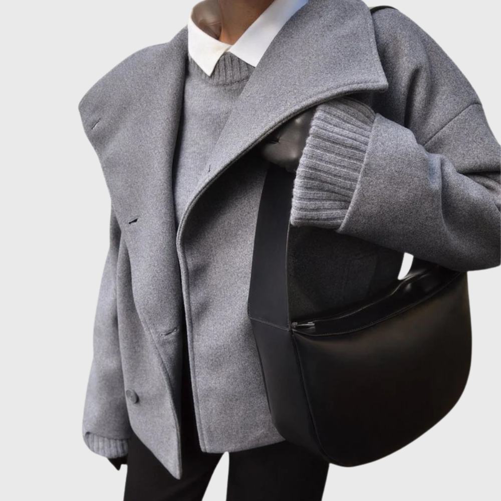 Alva | Sharp Cropped Double-Breasted Coat