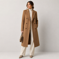 Bertrand | Refined Double-Breasted Camel Overcoat