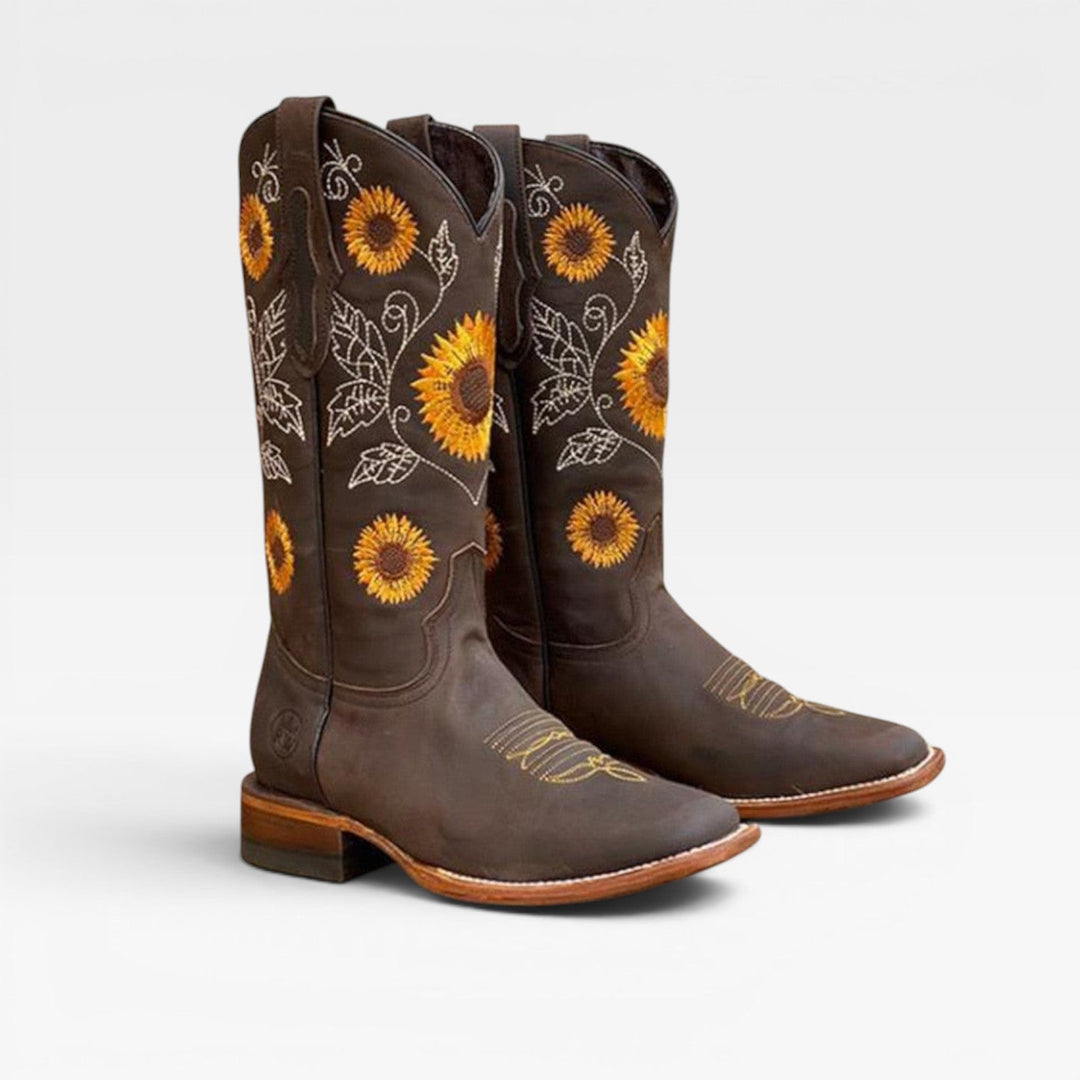 Tallulah | Boho Embroidered Cowboy Boots Women