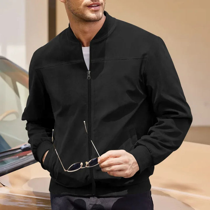 Malachi | Classic Suede Bomber Jacket for Men