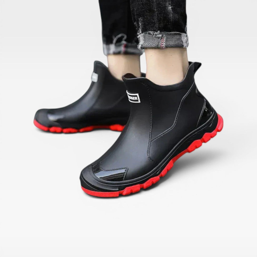 Arden | Bold Slip On Rugged Sole Ankle Boots