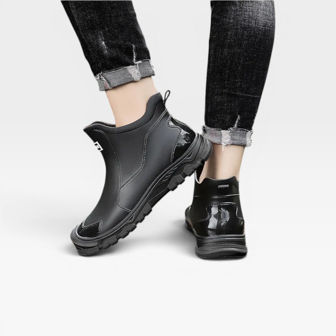 Arden | Bold Slip On Rugged Sole Ankle Boots
