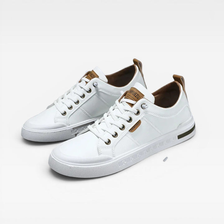 Delaney | Sharp Low-Top Lace-Up Court Trainers