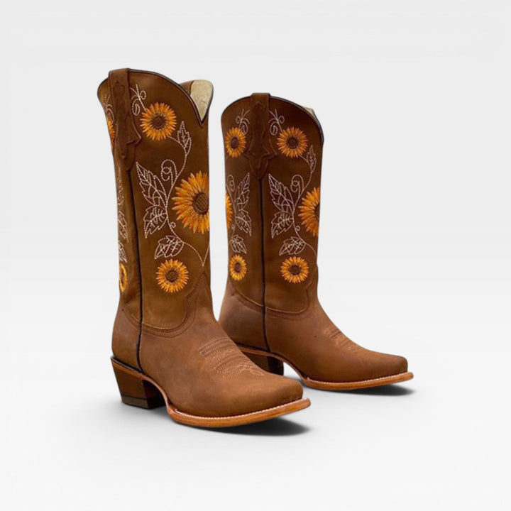Tallulah | Boho Embroidered Cowboy Boots Women