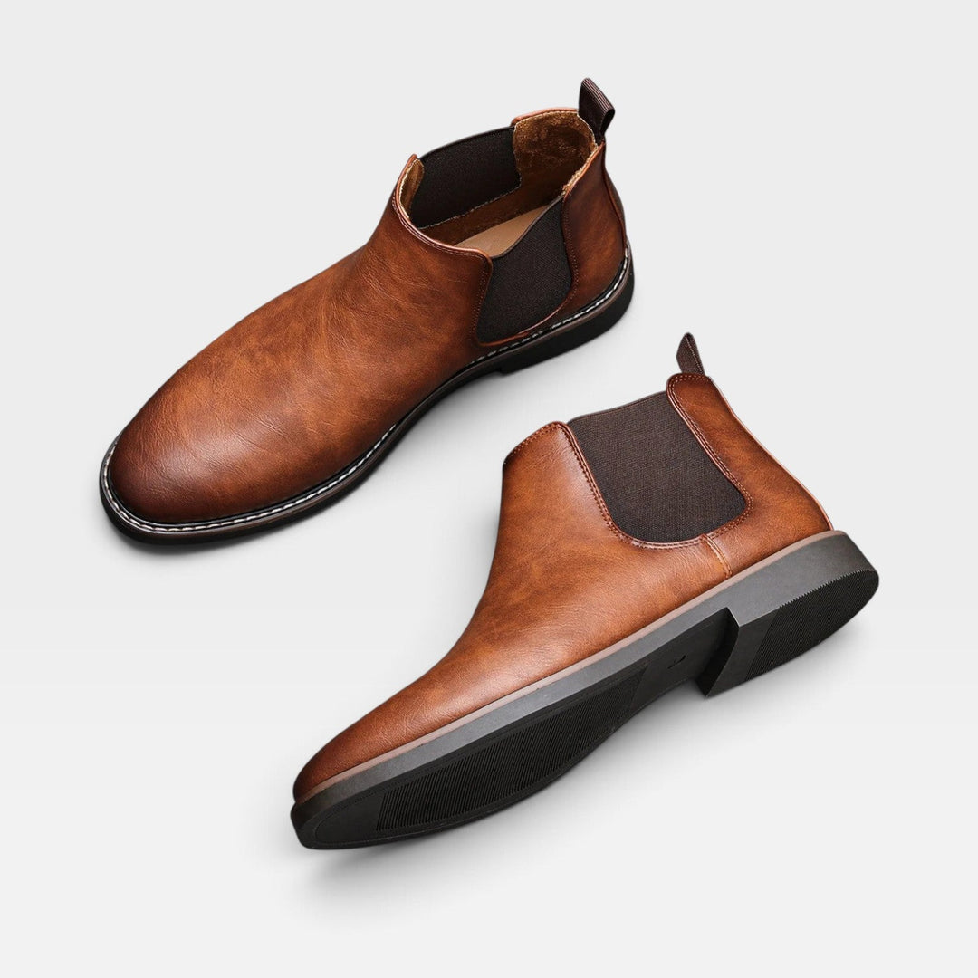 Beau | Timeless Leather Chelsea Ankle Boots