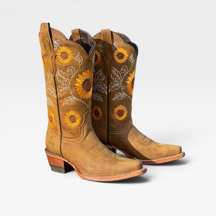 Tallulah | Boho Embroidered Cowboy Boots Women