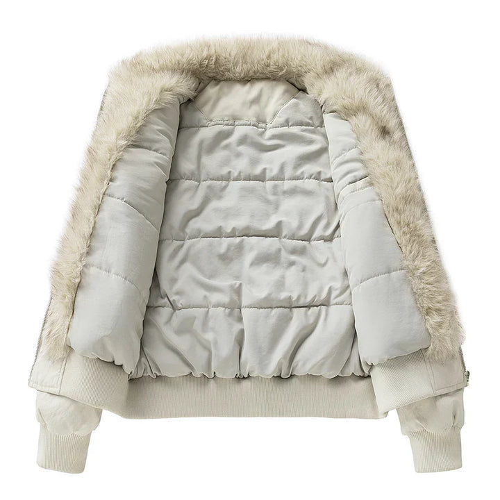 Anders | Warm Faux Fur Lined Jacket for Men's Wind-Resistant Outerwear
