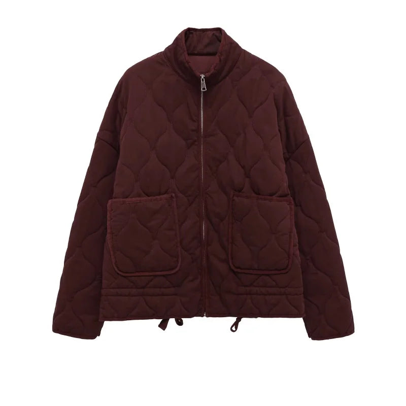 Selma | Relaxed Quilted High Collar Jacket