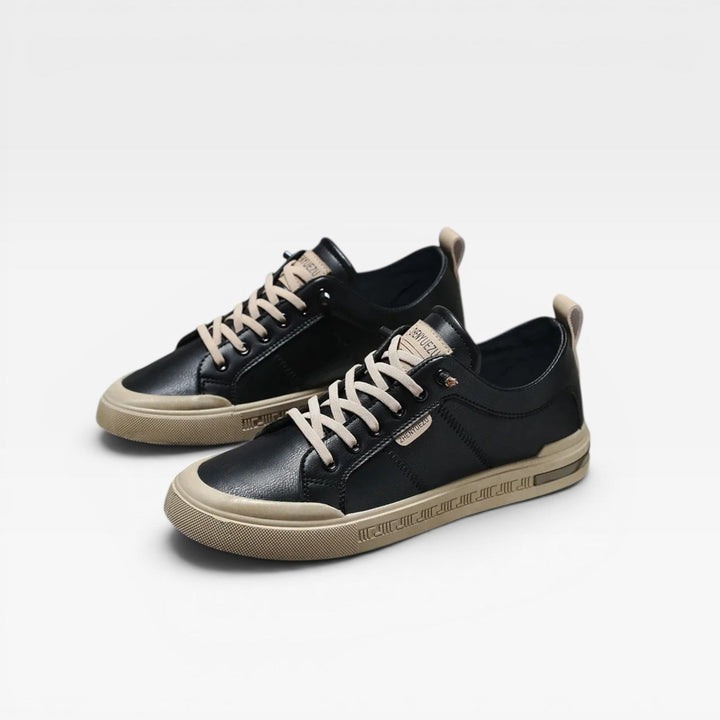 Delaney | Sharp Low-Top Lace-Up Court Trainers