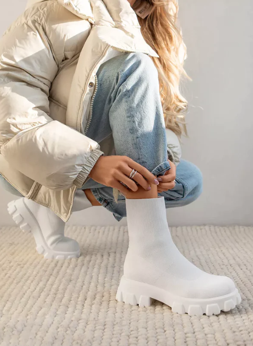Cressida | Cozy Knit Slip-On Slipper Ankle Boots Women