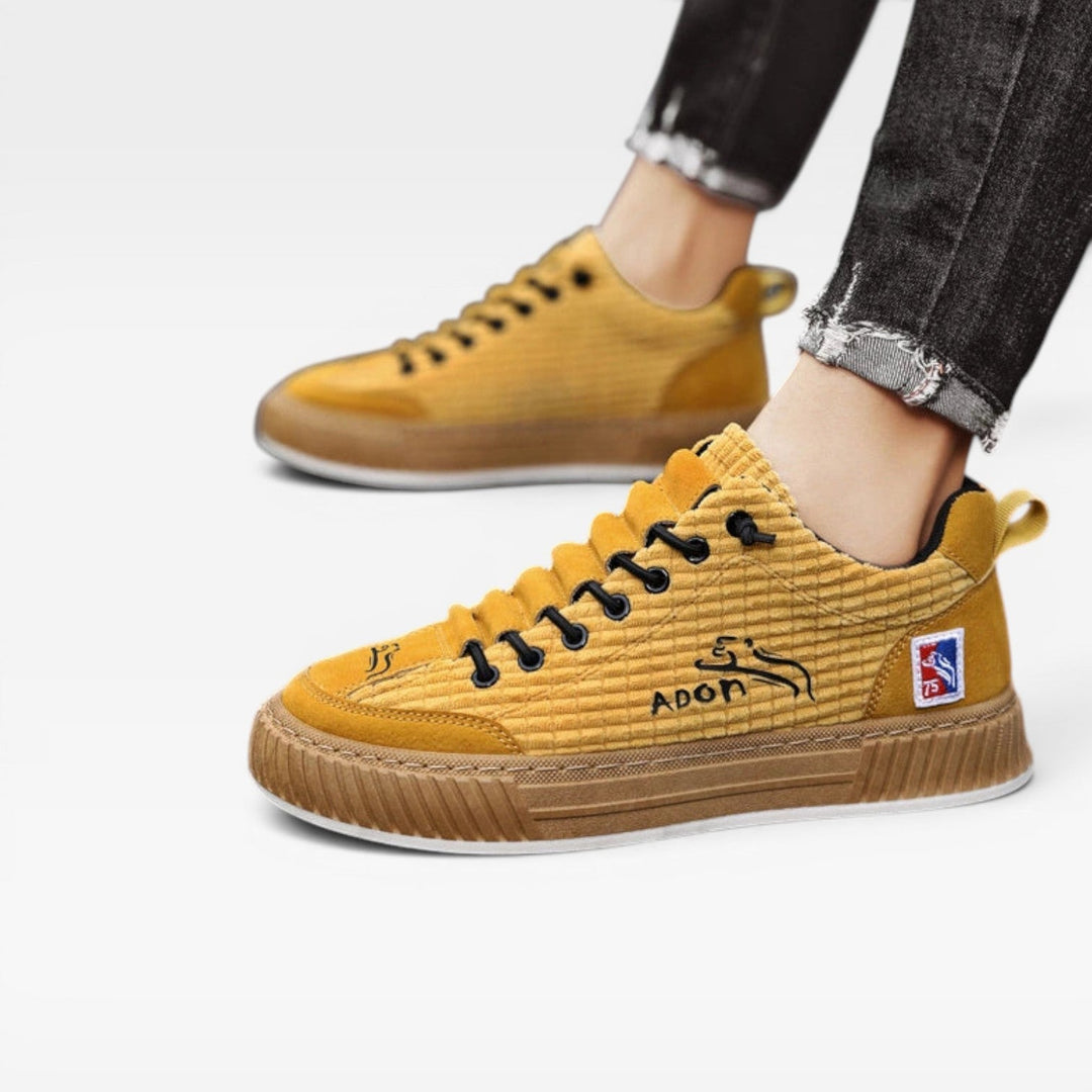 Keaton | Relaxed Low Top Canvas Skate Trainers for Men