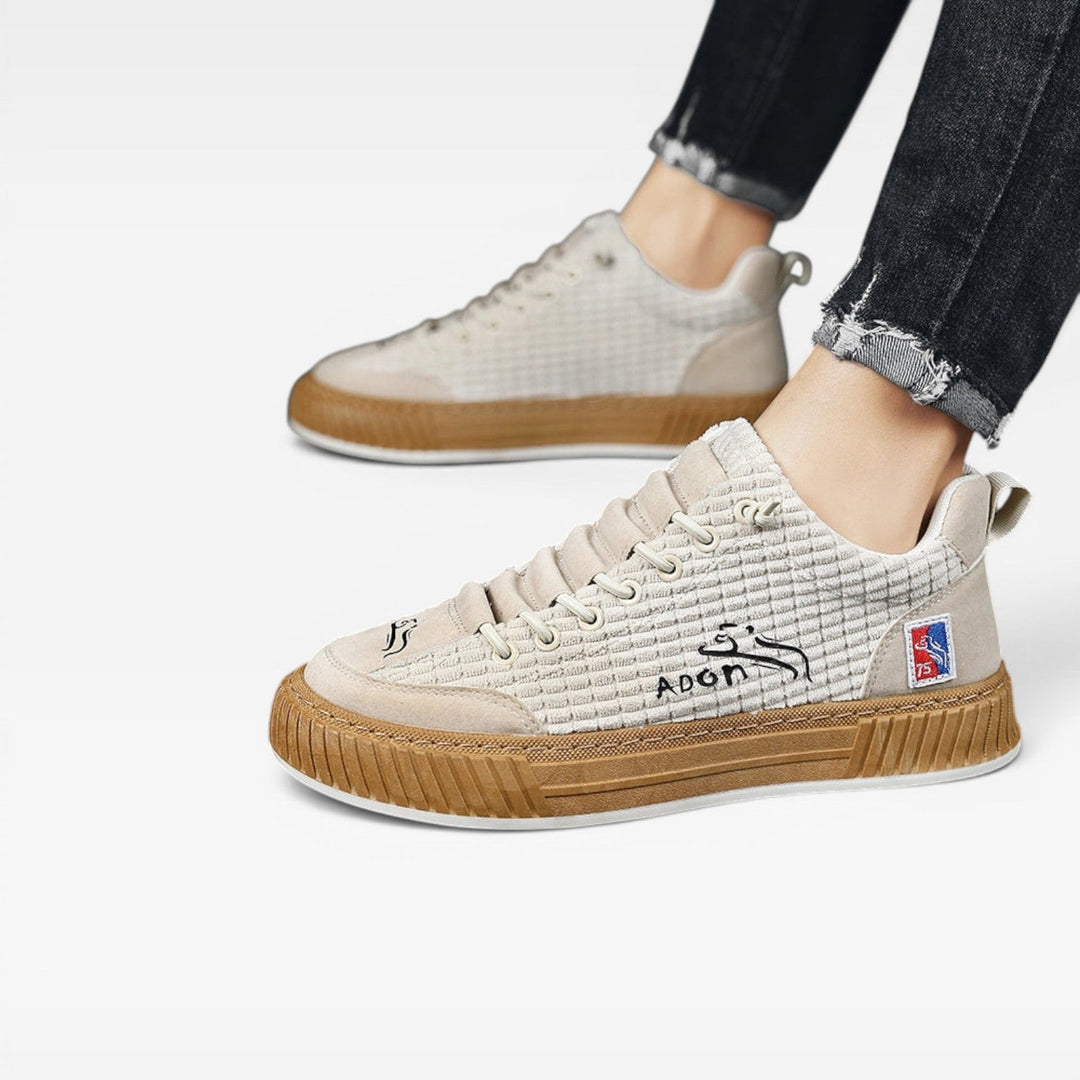 Keaton | Relaxed Low Top Canvas Skate Trainers for Men