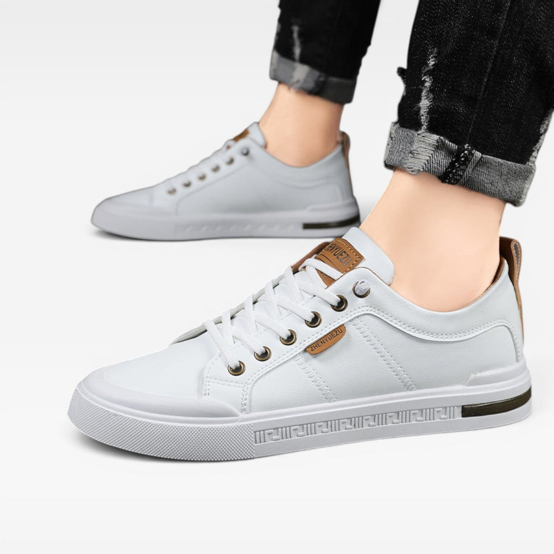 Delaney | Sharp Low-Top Lace-Up Court Trainers