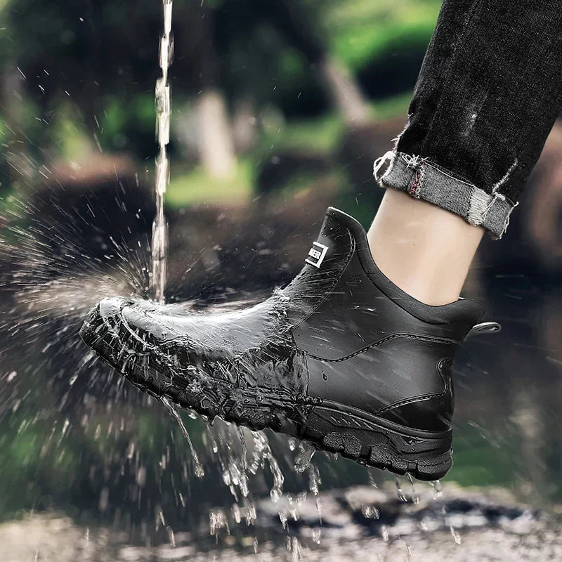 Arden | Bold Slip On Rugged Sole Ankle Boots