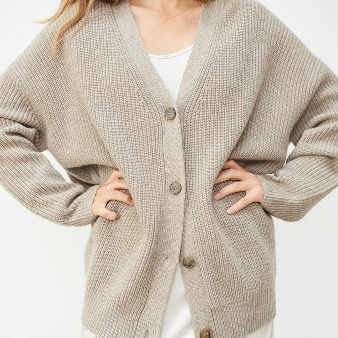 Beryl | Cozy Oversized Ribbed Knit Cardigan