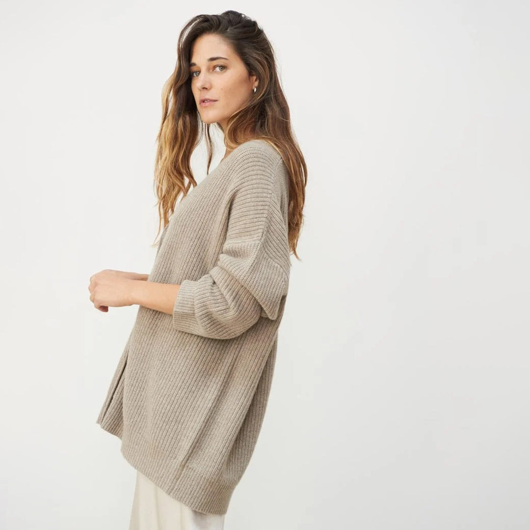 Beryl | Cozy Oversized Ribbed Knit Cardigan