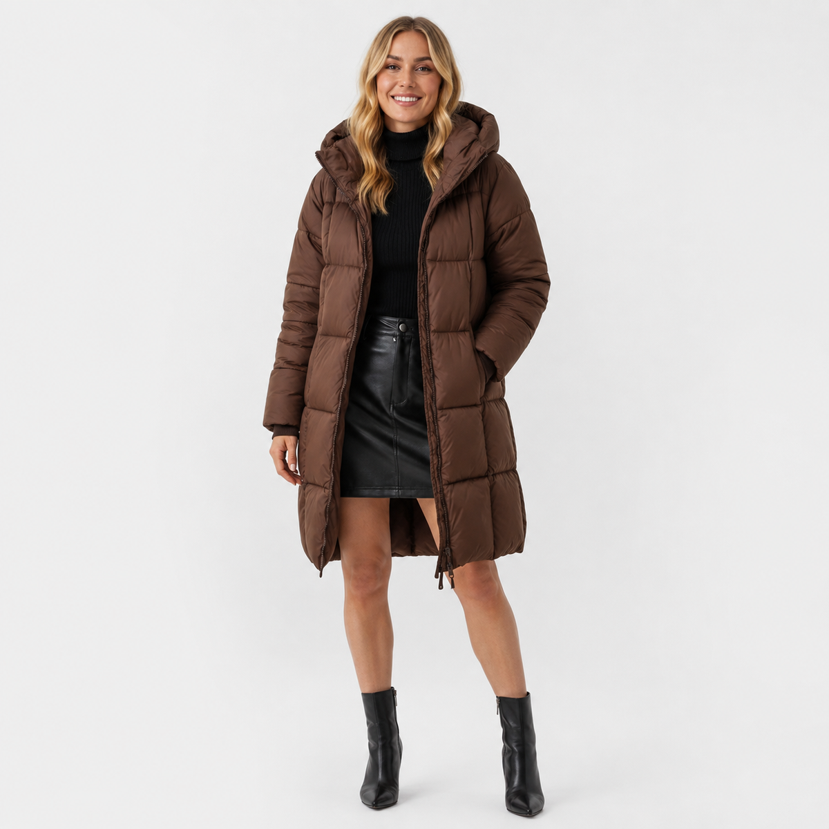 Clemence | Warm Hooded Puffer Winter Coat