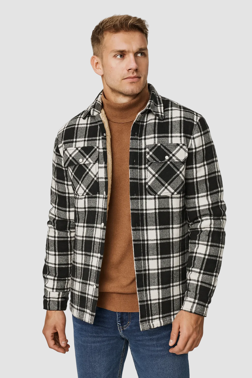 Emerich | Warm Checked Gilet with Fleece Lining for Men