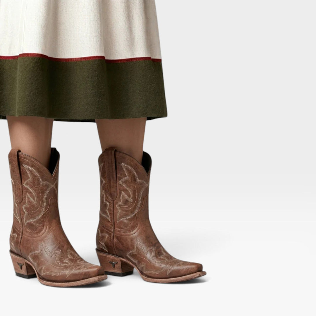 Rosalind | Bold Embroidered Cowboy Boots Women